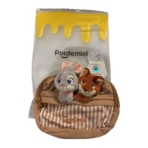 Potdemiel × Disney Zootopia: Judy Hopps & Nick Wilde Plush Backpack / Bag